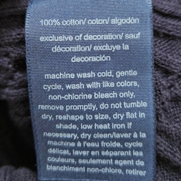 Tommy Hilfiger Blue Cable Knit Sweater - Picture 4 of 7